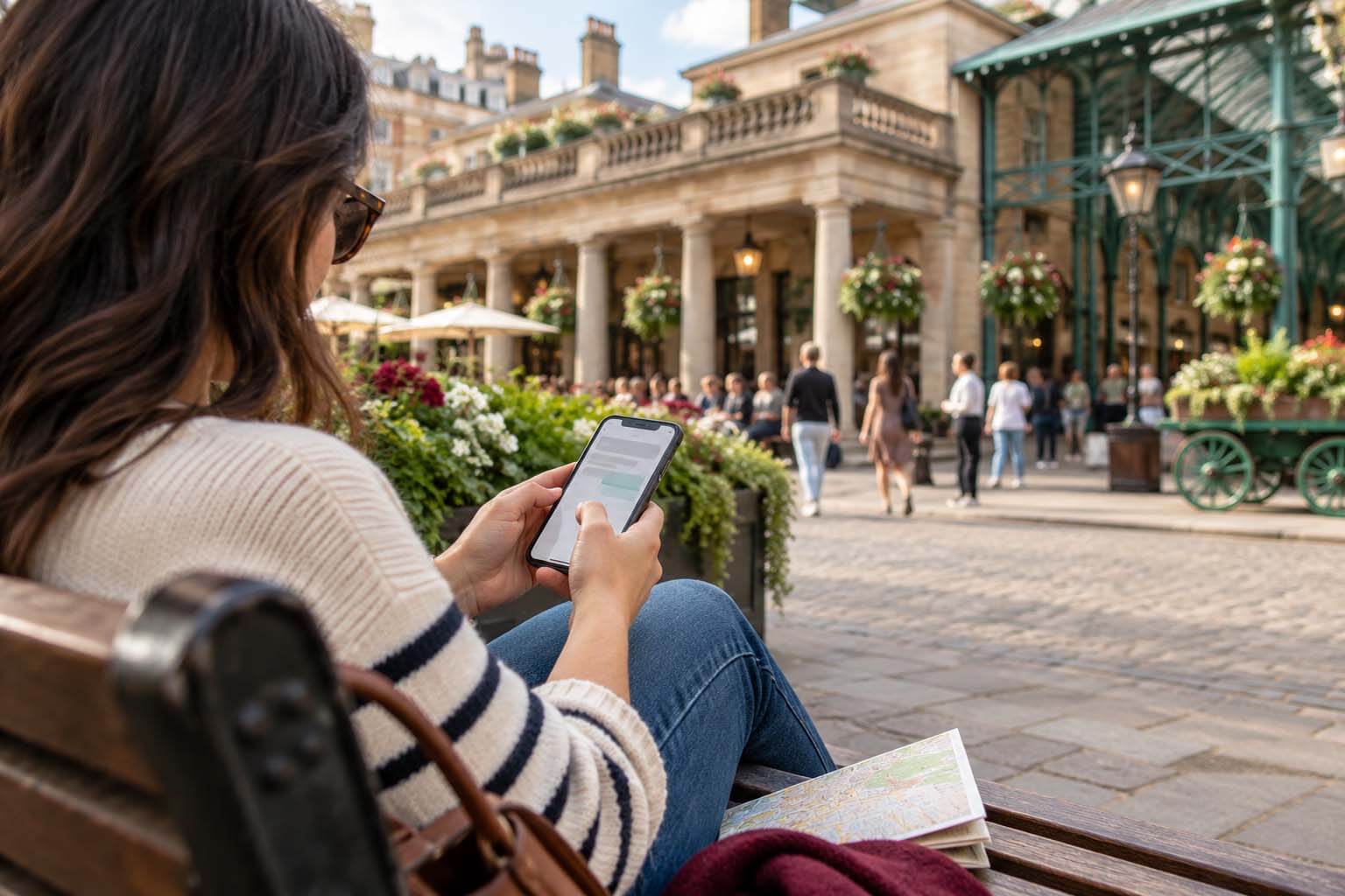 The historic Covent Garden Piazza and Market Building