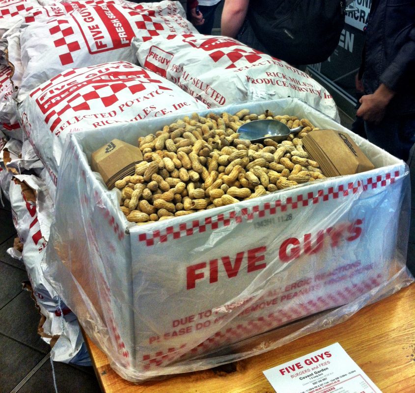 Five Guys Covent Garden London